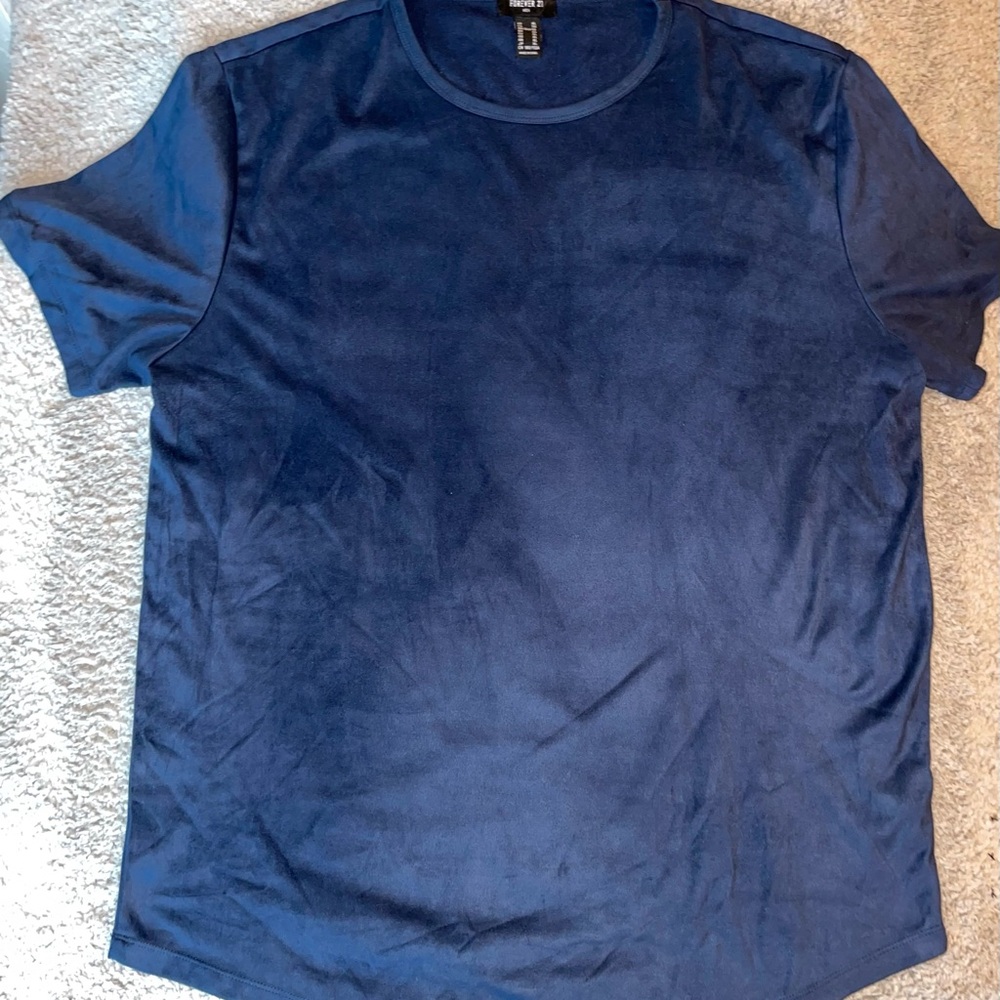 Forever 21 Men's Navy Short Sleeve Tee